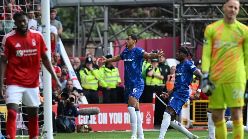 Levi Colwill scored just his third goal for Chelsea as they beat Nottingham Forest