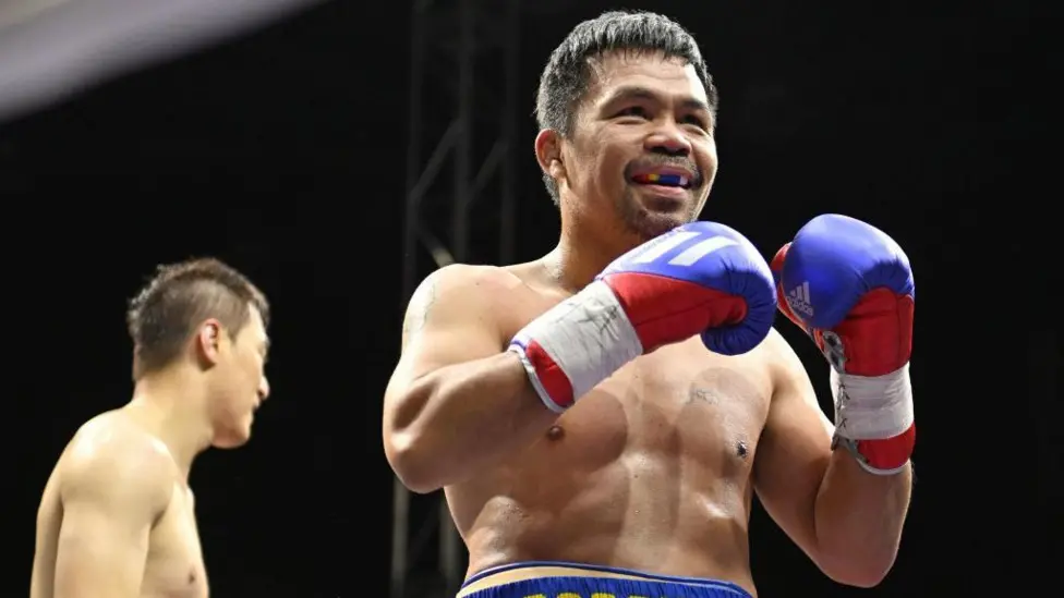 Manny Pacquiao has won 12 world titles in eight division weight classes