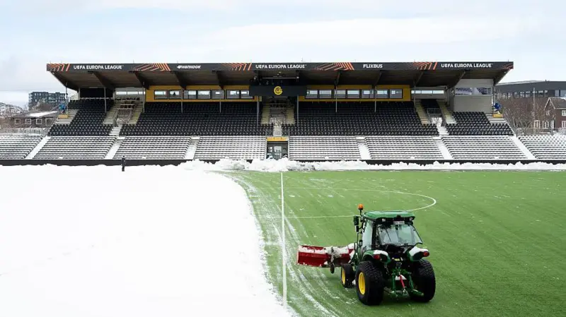 Bodo/Glimt's home games can sometimes be played in freezing conditions because of its location north of the Arctic Circle