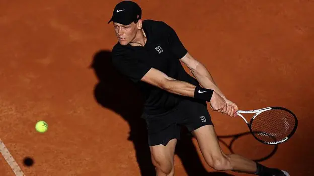 Jannik Sinner's victory over Jesper de Jong was his second since he successfully defended his Australian Open title in Melbourne in January