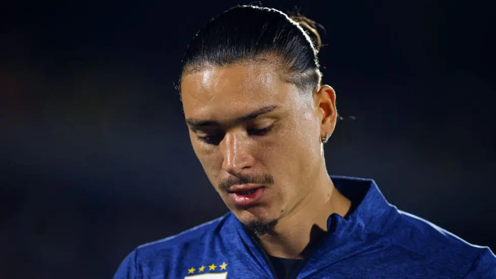 Darwin Nunez has scored 13 goals in 35 appearances for Uruguay