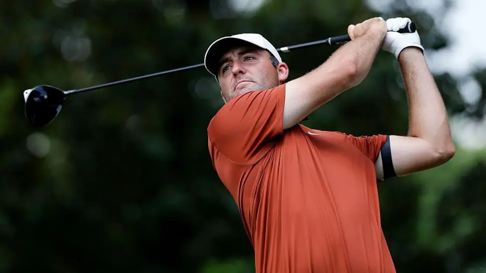 Scottie Scheffler recorded a double bogey on the 16th hole