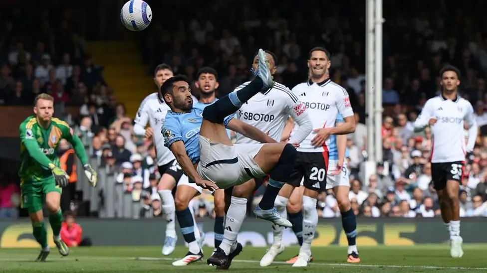 Ilkay Gundogan scored his first Premier League goal of the season for Manchester City