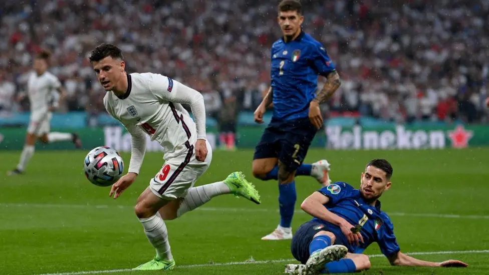 Mason Mount played 99 minutes of England's defeat to Italy in the Euro 2020 final at Wembley