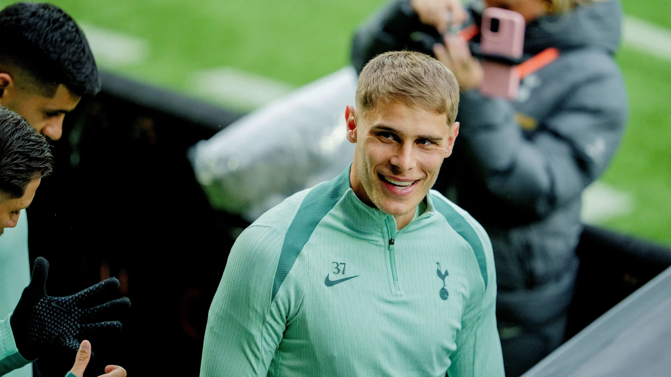 Micky van de Ven will play a key role for Spurs in the Europa League final / STIAN LYSBERG SOLUM/GettyImages