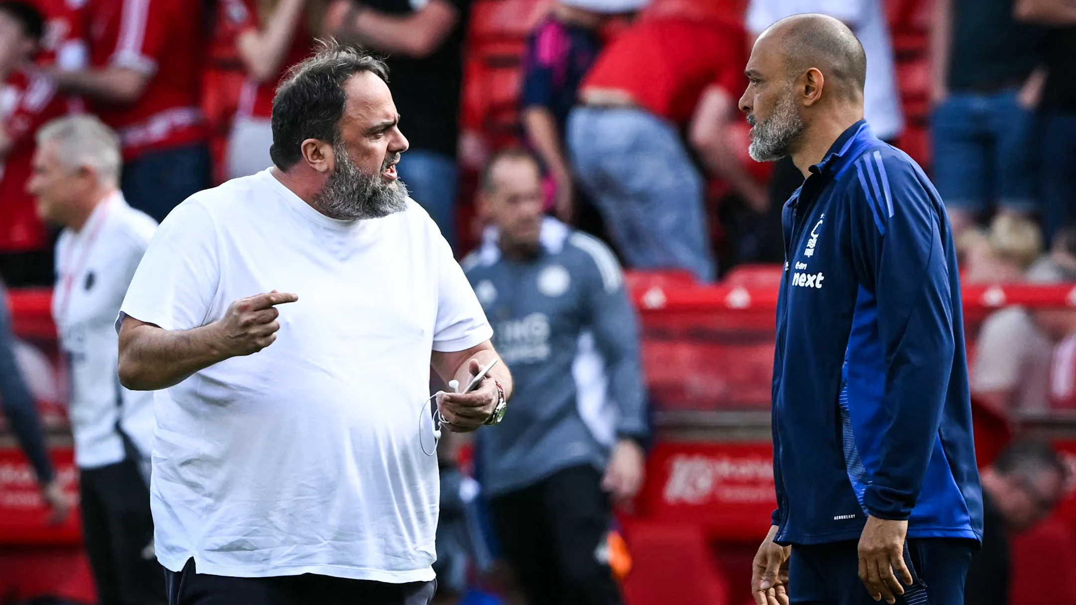 Nuno was challenged by Evangelos Marinakis / JUSTIN TALLIS/GettyImages