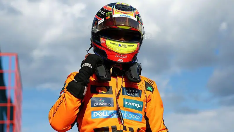 Oscar Piastri is leading the drivers' championship by 16 points from Lando Norris