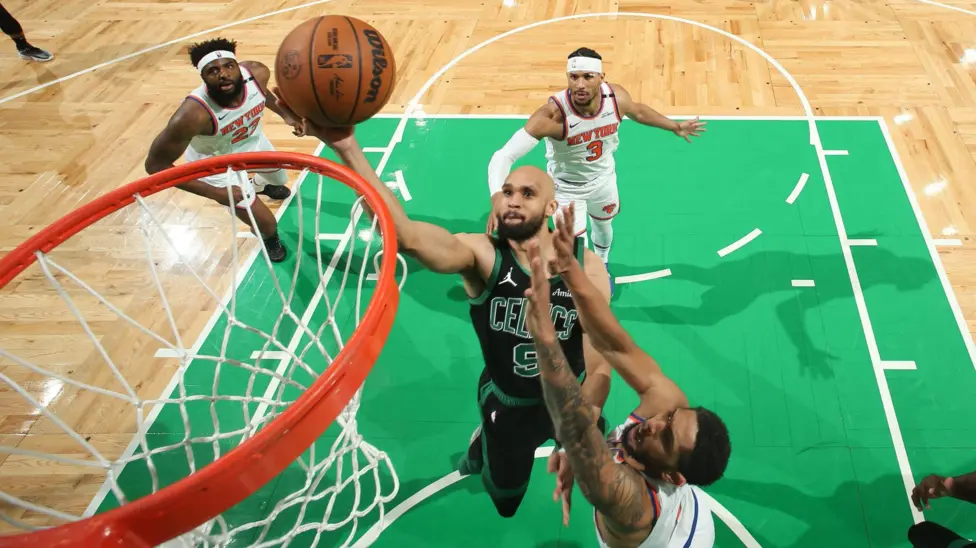 Derrick White made seven three-pointers for the Boston Celtics