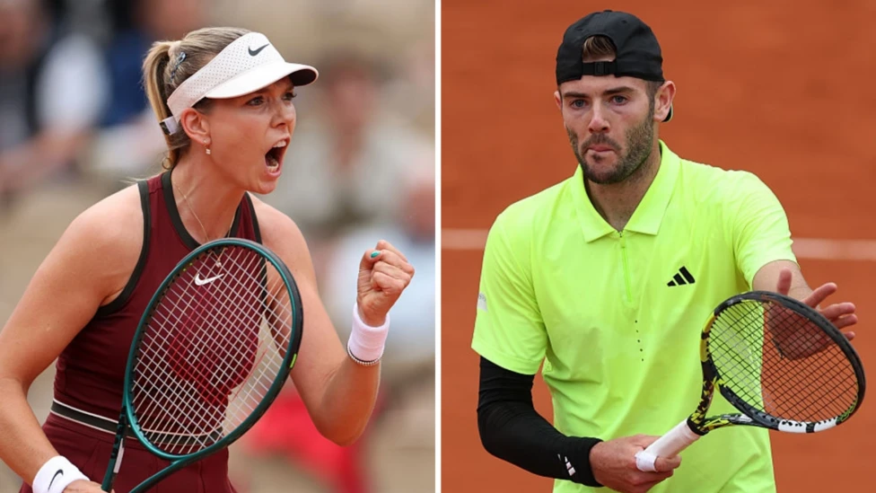 Katie Boulter (left) is making her second main-draw appearance at the French Open and Jacob Fearnley his first