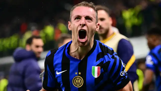 Inter's Davide Frattesi has claimed he "nearly had a blackout" after wildly celebrating his winning goal against Barcelona in the Champions League.