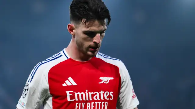 Arsenal manager Arteta reveals injuries have caused Rice and Jurrien Timber to miss Sunday's trip to Anfield.