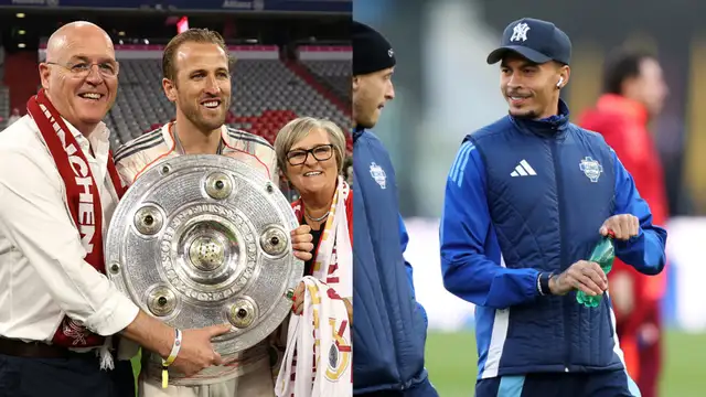 Dele Alli has sent a heartwarming message to former Tottenham team-mate Harry Kane after the striker celebrated Bayern Munich's Bundesliga triumph.