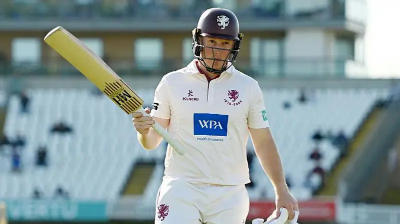 James Rew scored 152 for Somerset in a County Championship draw against Worcestershire in April