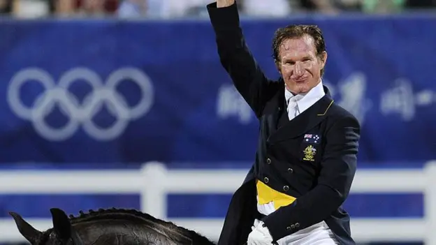 Heath Ryan finished seventh with Australia in the team dressage event at the 2008 Olympics