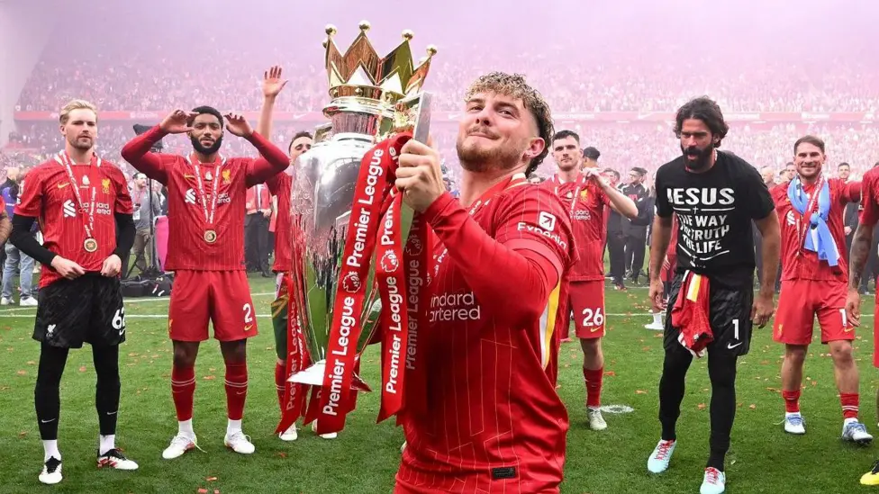 Harvey Elliott was part of a Liverpool squad that won the club's 20th top-flight title