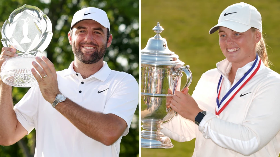 Scottie Scheffler has won three majors while Maja Stark has now claimed her first