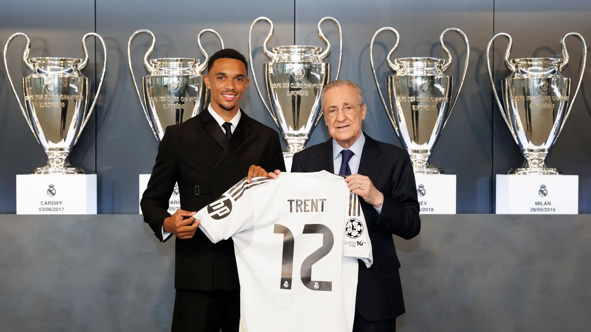 Trent Alexander-Arnold was told of a "defining trait" for all Real Madrid players as Florentino Perez welcomed the new signing from Liverpool.