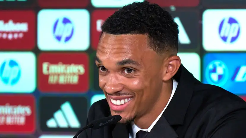 Trent Alexander-Arnold explained what it's like to train with his new team-mates, describing the experience to be different than what he's used to.