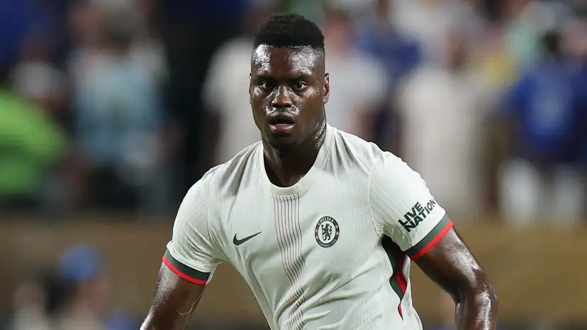 Chelsea defender Benoit Badiashile was spotted on crutches during the Blues' 4-1 win over Benfica in the Club World Cup Round of 16 clash