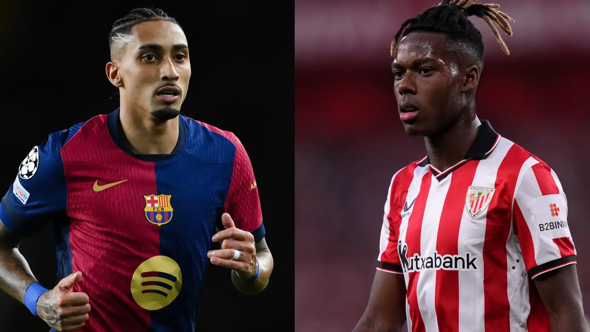 Raphinha has sung the praises of Barcelona transfer target Nico Williams, despite the pair potentially battling for a starting spot in the future.
