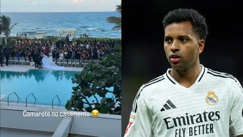 Rodrygo has shared a funny video of himself watching on as a wedding took place at Real Madrid's luxury FIFA Club World Cup base in Florida.