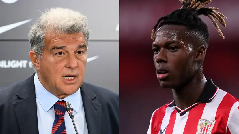 Joan Laporta believes Athletic Club are not doing the right thing by lodging a complaint about Barcelona's pursuit of Nico Williams to La Liga.