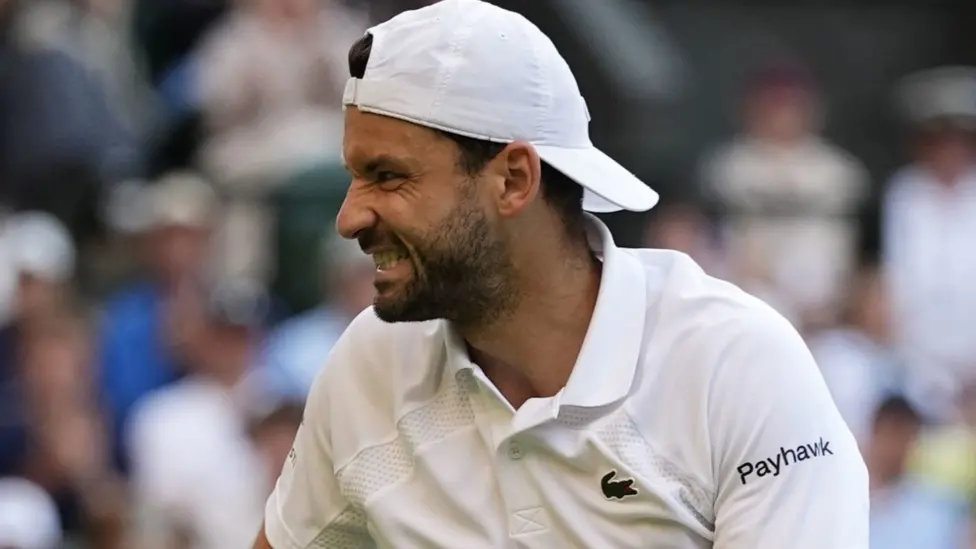 Dimitrov had led by two sets before having to retire