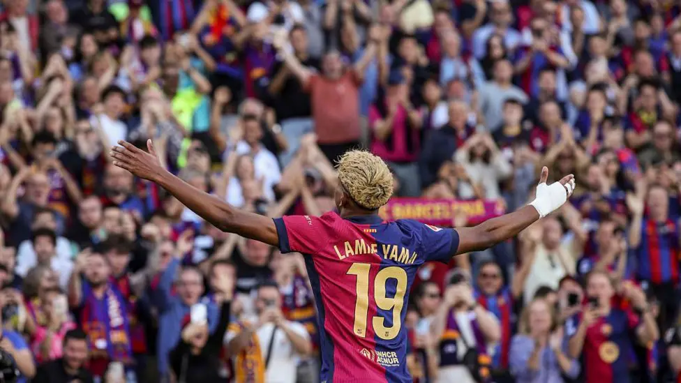 Lamine Yamal could follow Lionel Messi in moving from number 19 to number 10