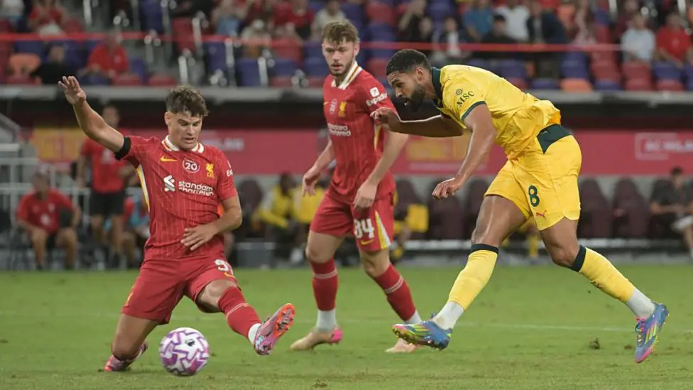Former Chelsea midfielder Ruben Loftus-Cheek scored a neat goal for Milan in the Italian club's 4-2 friendly win