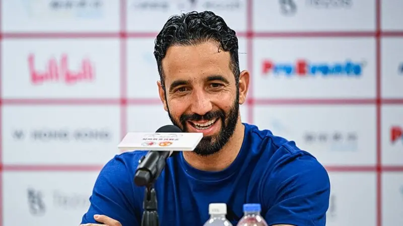 Manchester United head coach Ruben Amorim finished last season with optimistic words