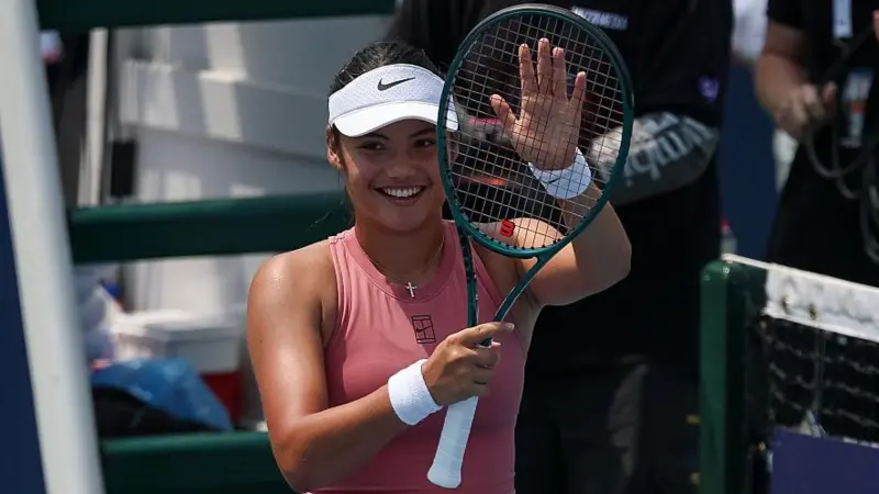 Emma Raducanu is through to the semi-finals of the Washington Open for the first time