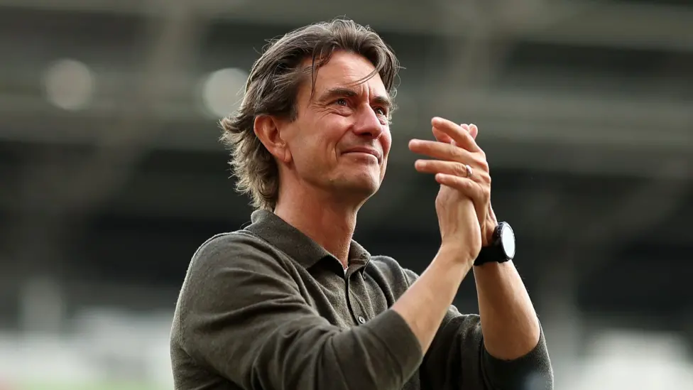 Thomas Frank was appointed Tottenham manager on a deal until 2028