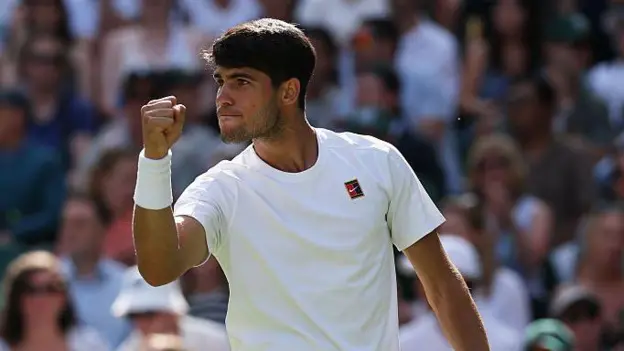 Carlos Alcaraz is looking to win Wimbledon for the third year in a row
