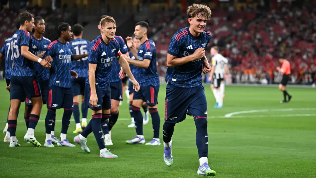 Arsenal pipped Newcastle to a 3-2 win in Singapore, after 15-year-old Max Dowman won an 83rd minute penalty which was converted by Martin Odegaard.