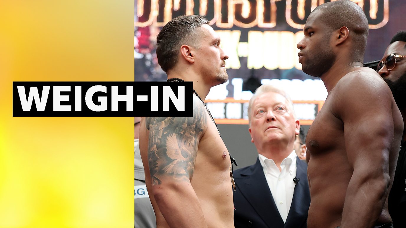 Dubois stone heavier than Usyk at weigh-in