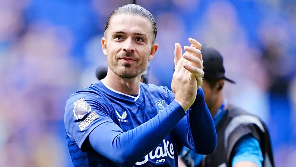 Jack Grealish was given a standing ovation from Everton's fans after his performance in the 2-0 win against Brighton