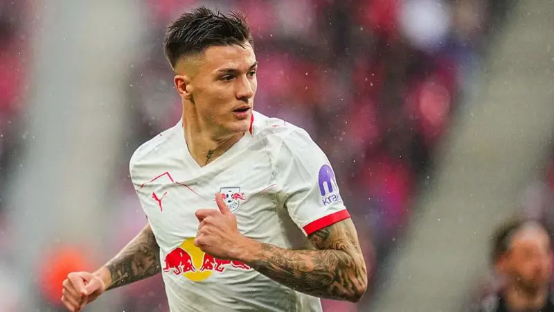 Benjamin Sesko has scored 27 Bundesliga goals in his two seasons at RB Leipzig