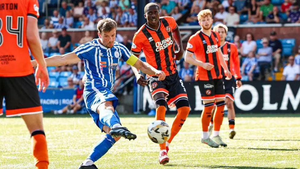 Brad Lyons scored the winning goal for Kilmarnock