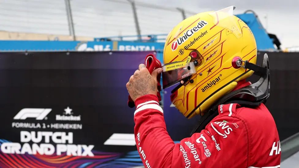 Lewis Hamilton's crash at Zandvoort was his first retirement as a Ferrari driver