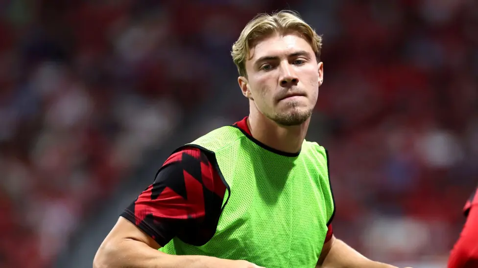 Manchester United striker Rasmus Hojlund has scored 26 goals for the club