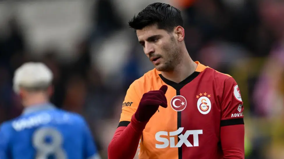 Alvaro Morata scored six goals in 12 appearances for Galatasaray