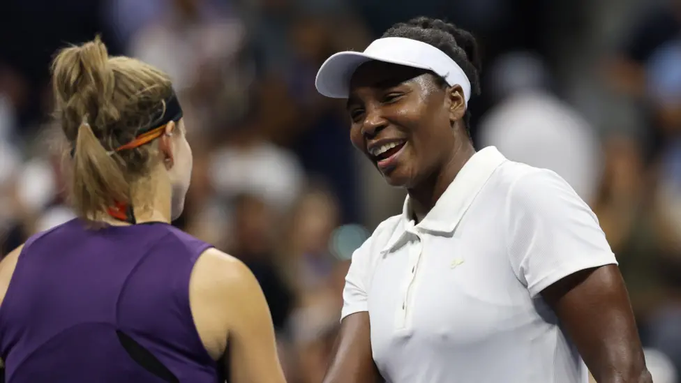 Two-time champion Venus Williams was the third-oldest woman to compete at the US Open in the Open era