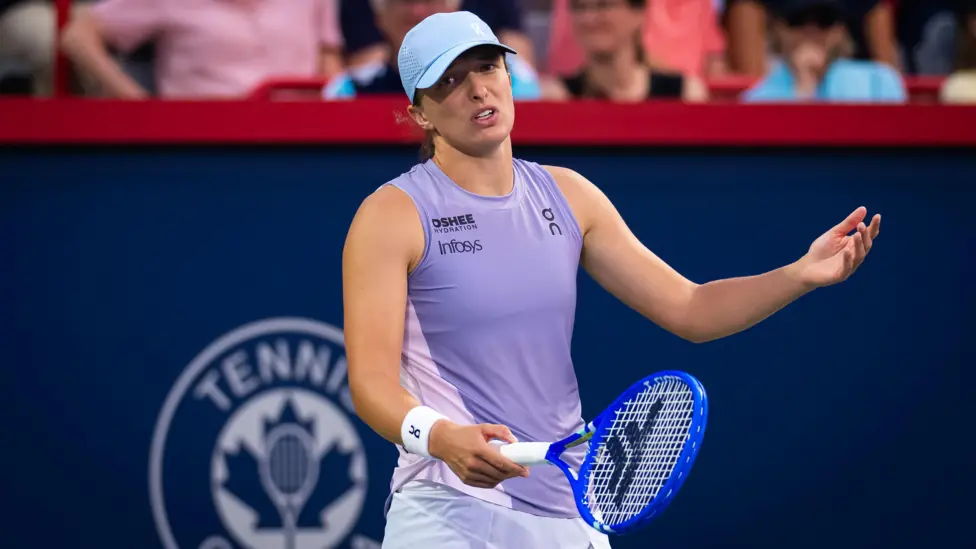 Swiatek was playing in her first tournament since winning her sixth Grand Slam title at Wimbledon last month