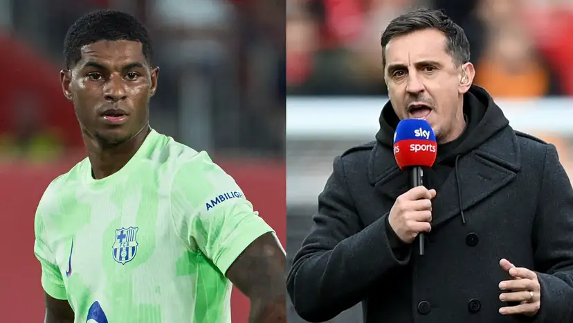 Gary Neville has responded to Marcus Rashford's comments about Manchester United following his move to Barcelona on a season-long loan.