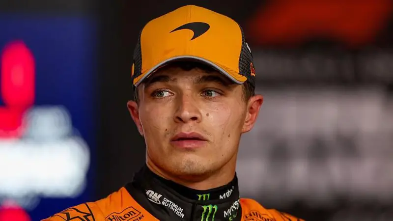 Lando Norris finished where he started - in seventh - in the Azerbaijan Grand Prix