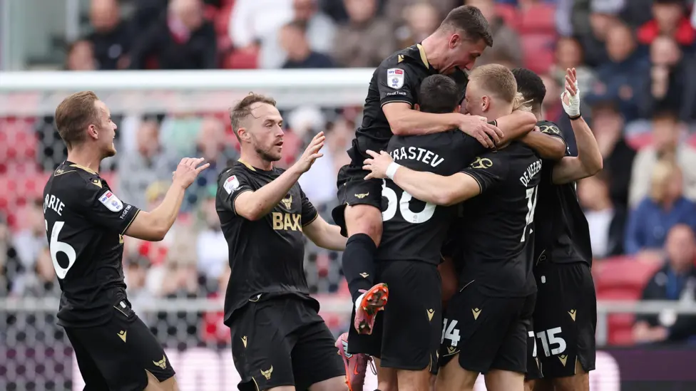 Two of Oxford's goals came from free-kicks, as Bristol City lost for the first time in in the Championship this season