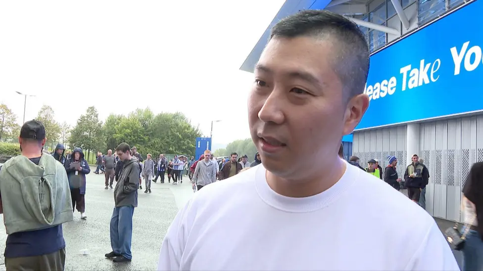 James had travelled 5,500 miles to Brighton from South Korea to see his first Premier League game
