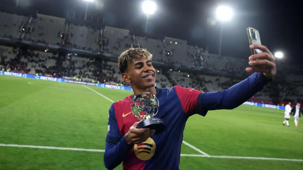 Lamine Yamal has 38.6m followers on Instagram