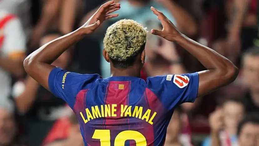 Lamine Yamal’s new LeBron James-inspired goal celebration has sparked a “boastful” backlash against the Barcelona wonderkid from the Spanish media.