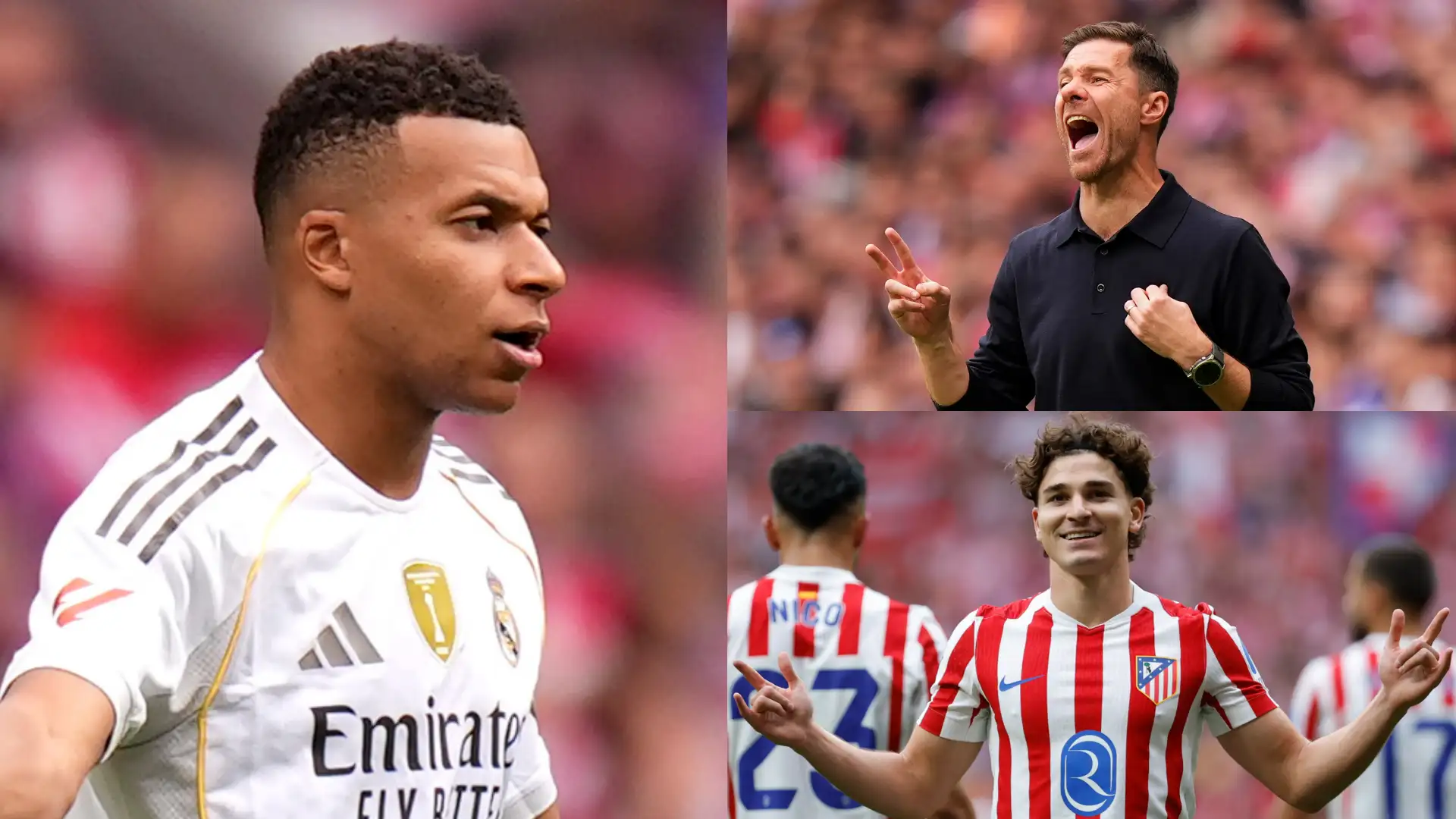 Atletico Madrid hammered Real Madrid on Saturday in the first derby of the season, with some calamitous defending from Los Blancos leading to a comprehensive 5-2 win from their city rivals. Julian Alvarez stole the show from Kylian Mbappe by scoring twice for Diego Simeone's side, while Antoine Griezmann added a fifth in stoppage time to complete the rout.